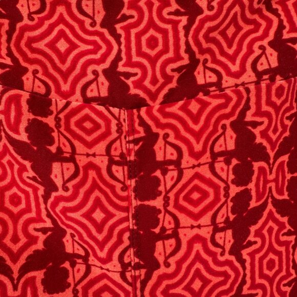 LuLaRoe Leggings Womens Tall and Curvy Red Cupid Valentines Pattern Stretch - Picture 2 of 7